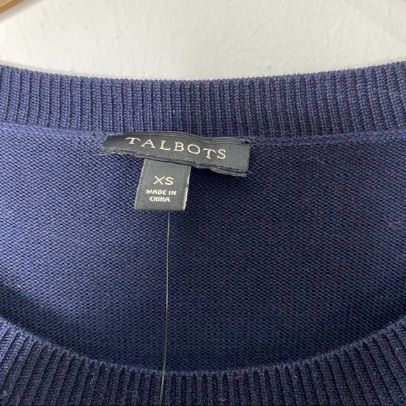 Talbots Mini Polar Bear Sweater Cotton Blend sz XS - Picture 4 of 7